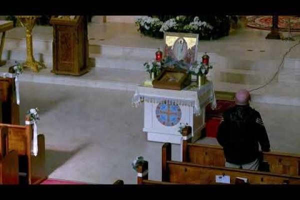 Вечірня і утреня. Неділя 4-та після Пасхи, розслабленого Св. сщмч. Василія, єп. Амасійського